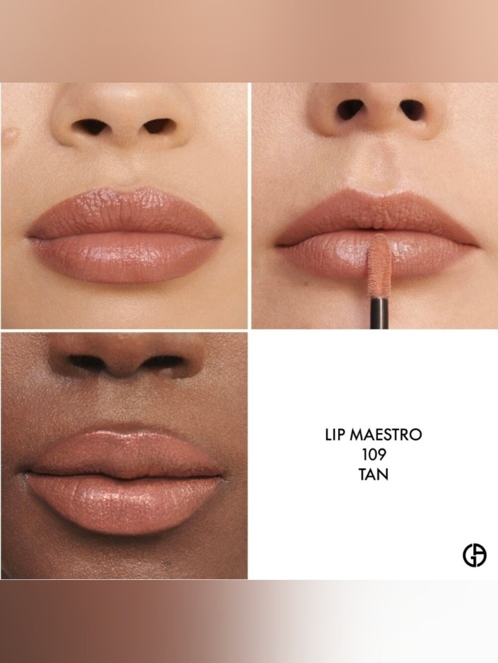GEORGIO ARMANI LIP MAESTRO VELVET LIQUID LIPSTICK 109 Tan
